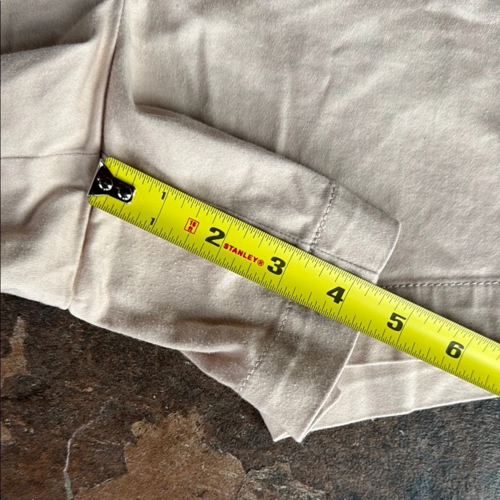 WHBM Tan Button-Accent Shorts - Picture 6 of 6